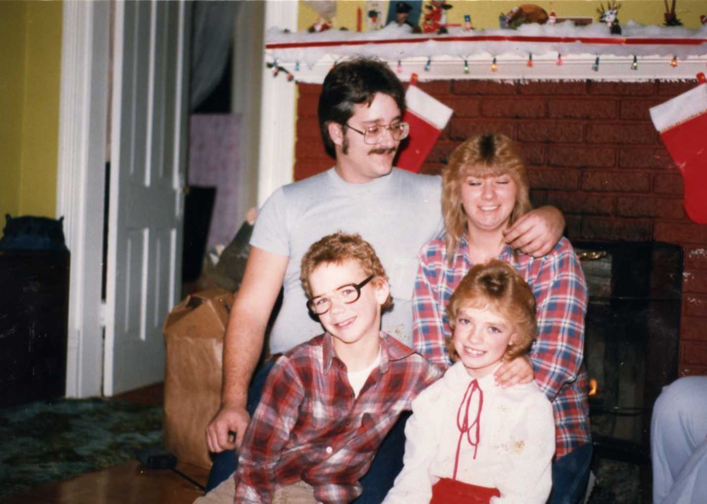 Family picture taken with film camera