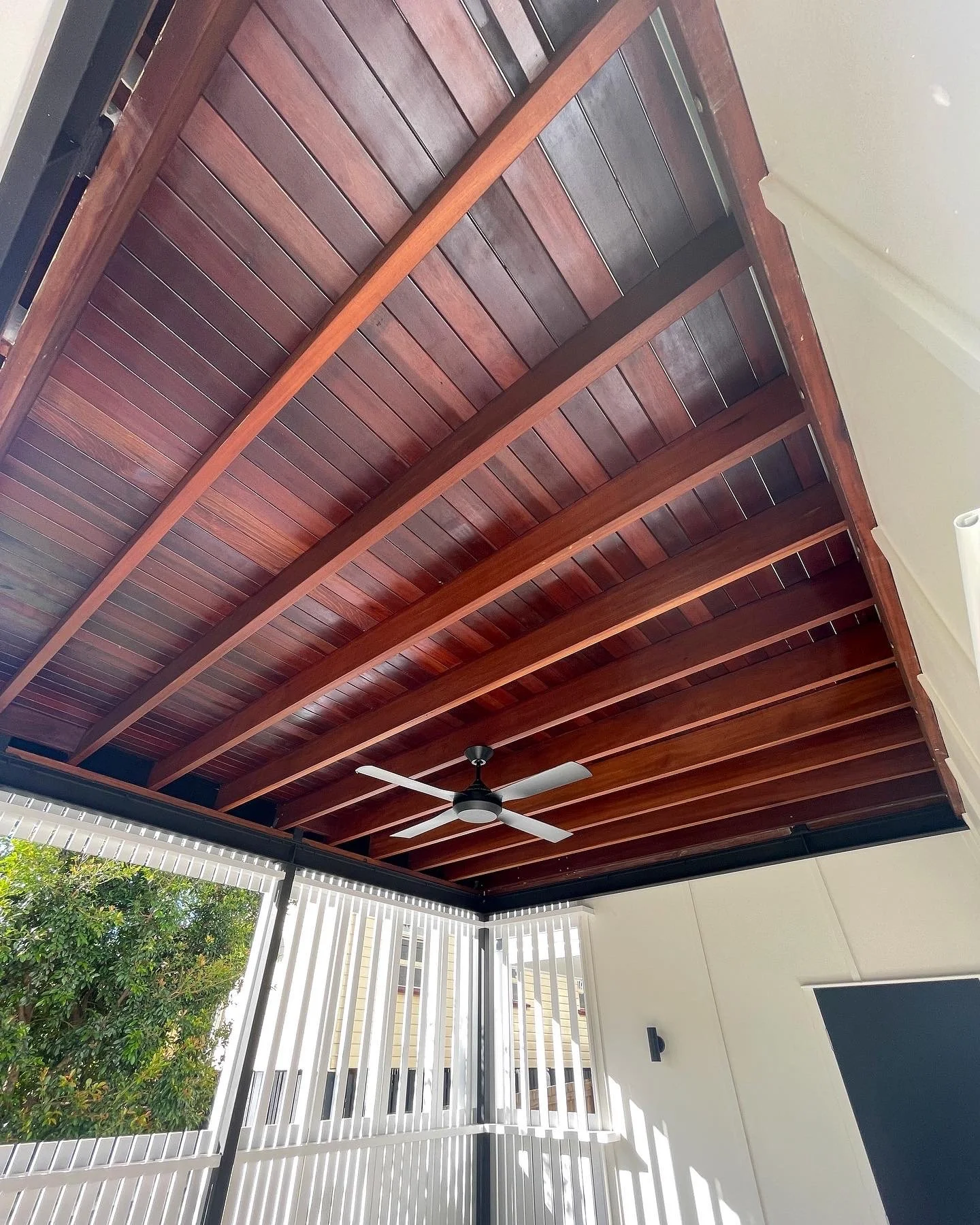 Queenslander deck restored with warm oil finish