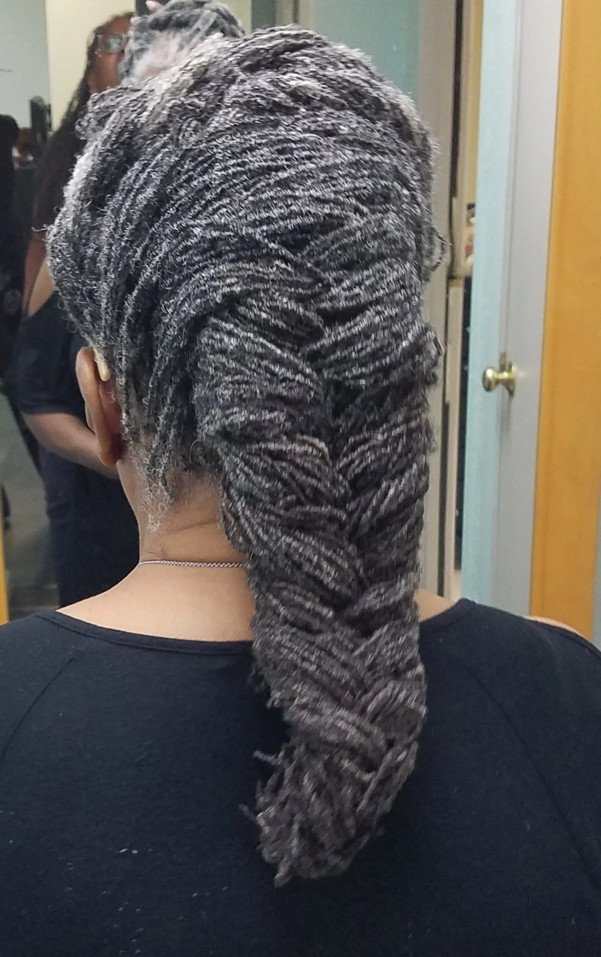 Beautiful Sisterlocks and microlocs natural hair style in St. Petersburg Florida