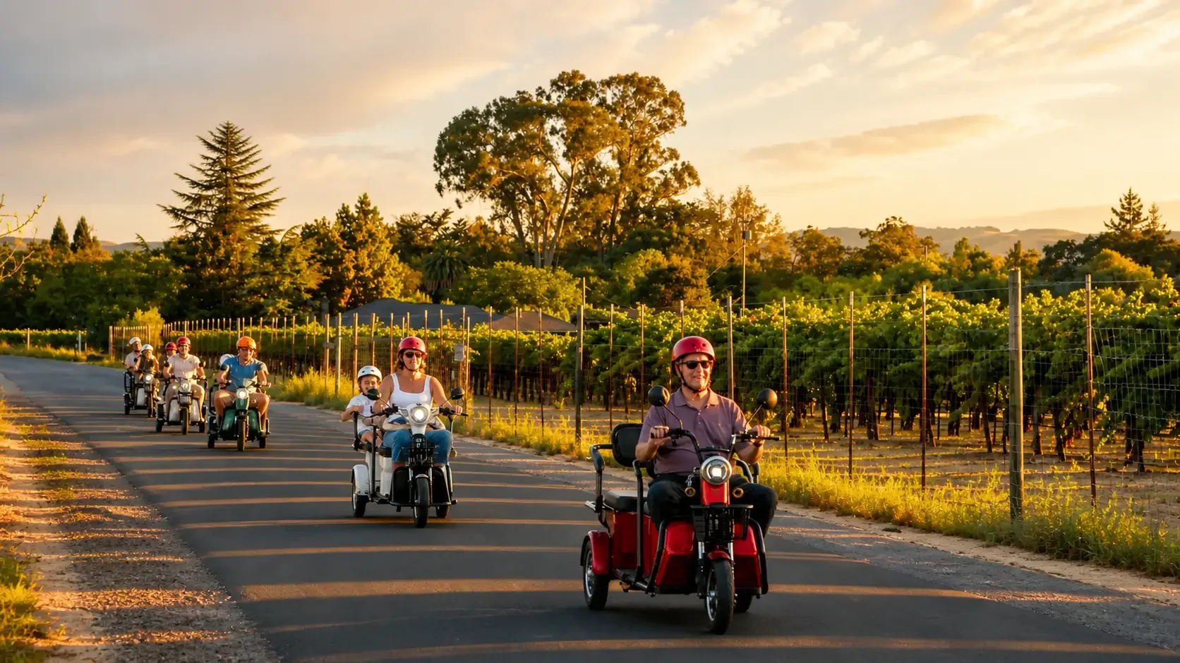 Bacchus Landing electric trike tour