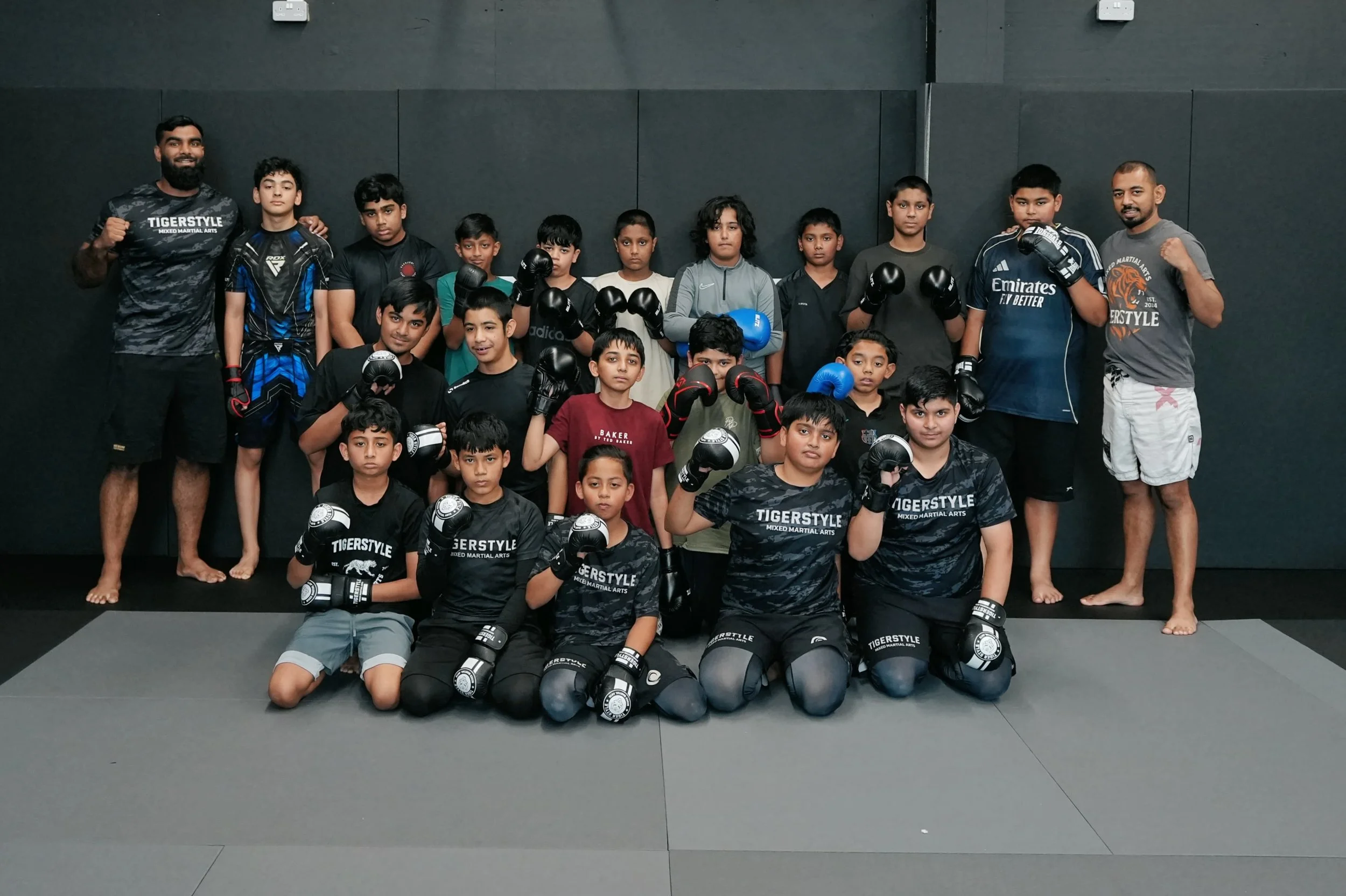 Kids and Juniors martial arts class at Tigerstyle MMA in Shadwell