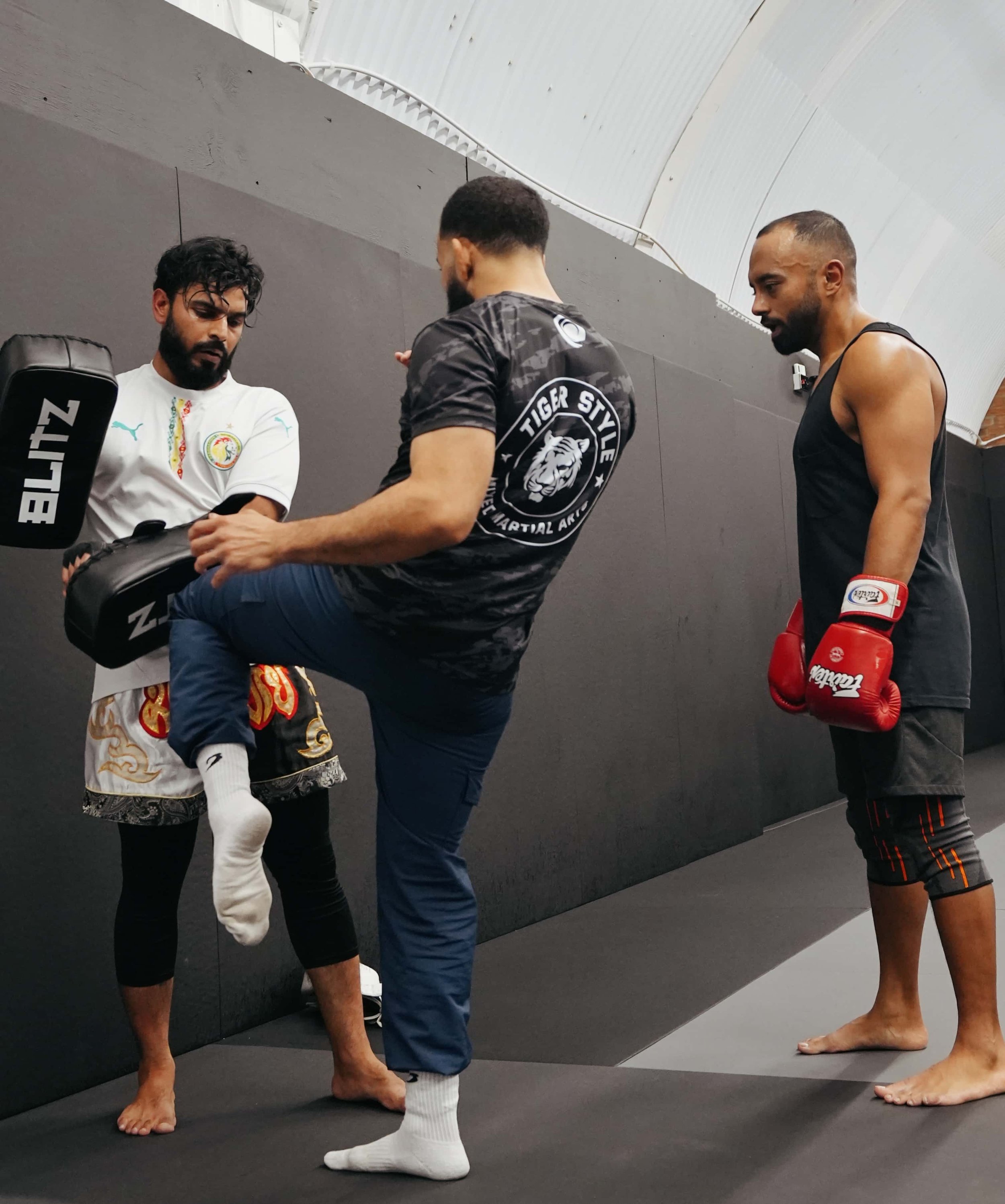 Muay Thai class training at Tigerstyle MMA in Shadwell, East London