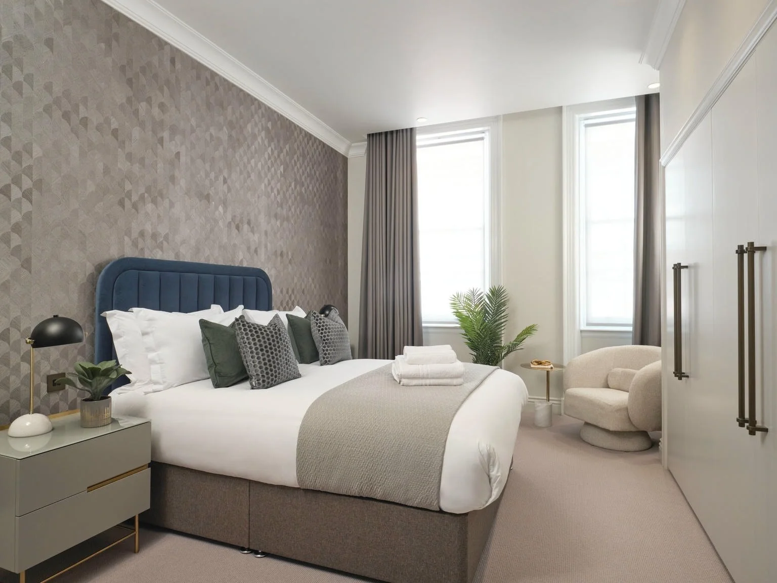 The double bedroom set to the rear