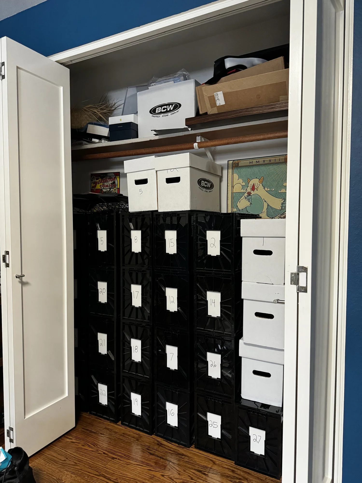 Comic bins and inventory