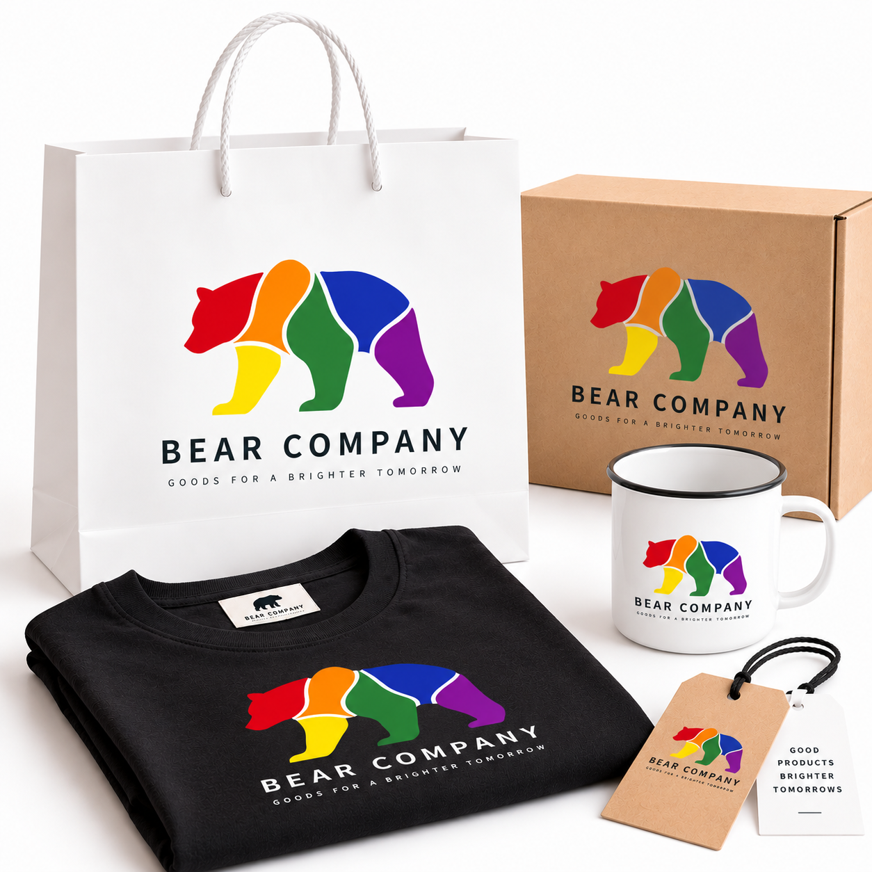 The Bear Company retail packaging and merchandise