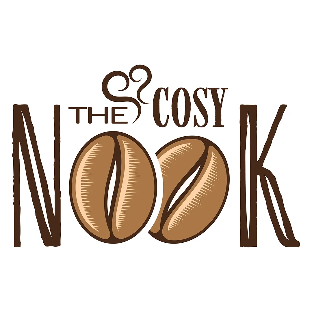 The Cosy Nook coffee shop logo