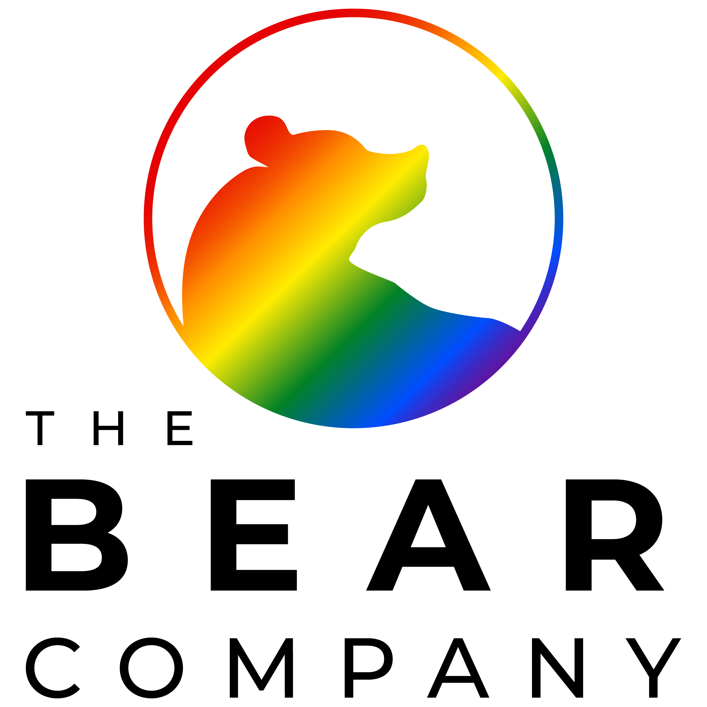 The Bear Company icon and wordmark logo concept