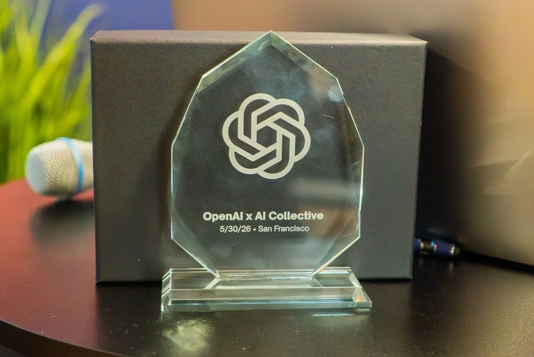 OpenAI and AI Collective event award dated May 30, 2026