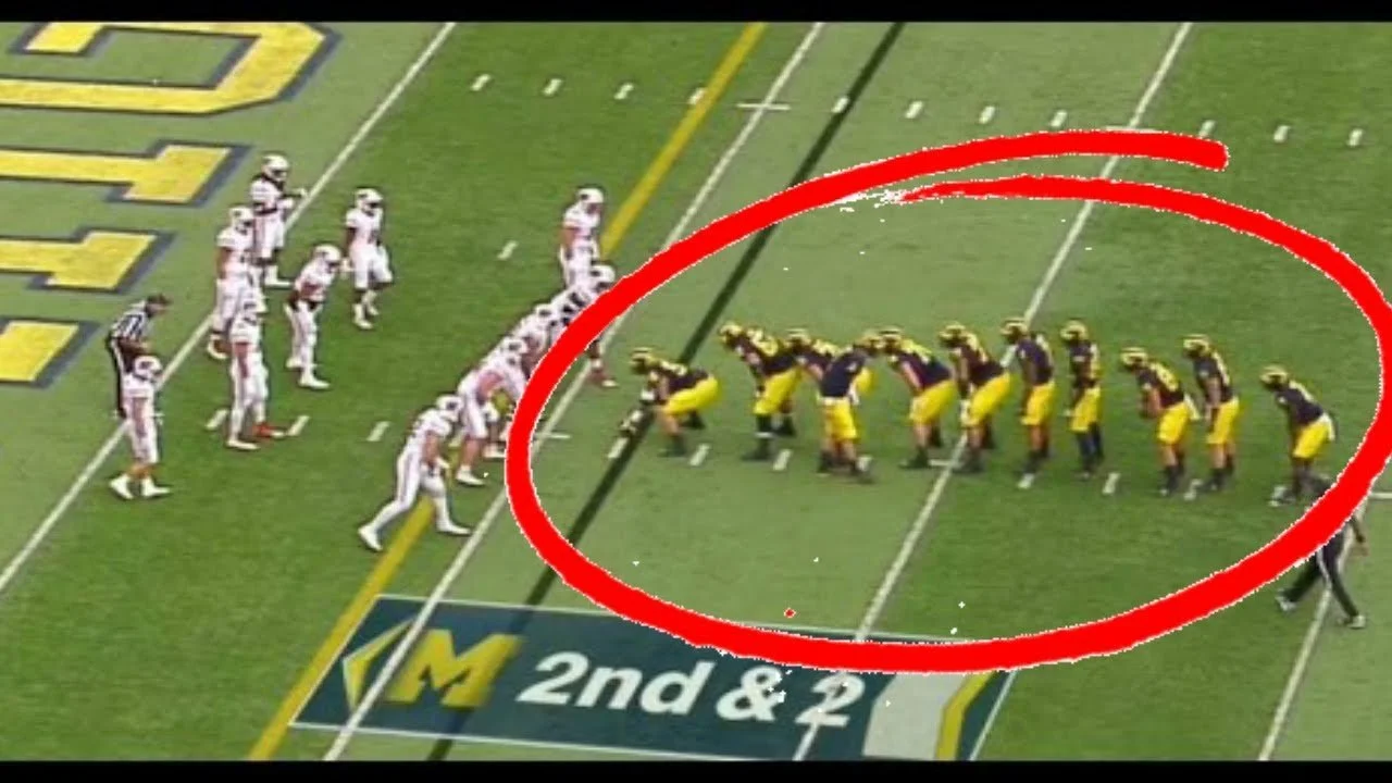 Action shot of a trick play