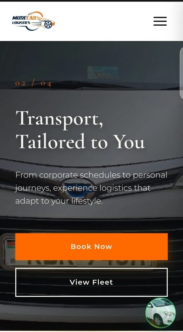 Murecar Logistics mobile preview