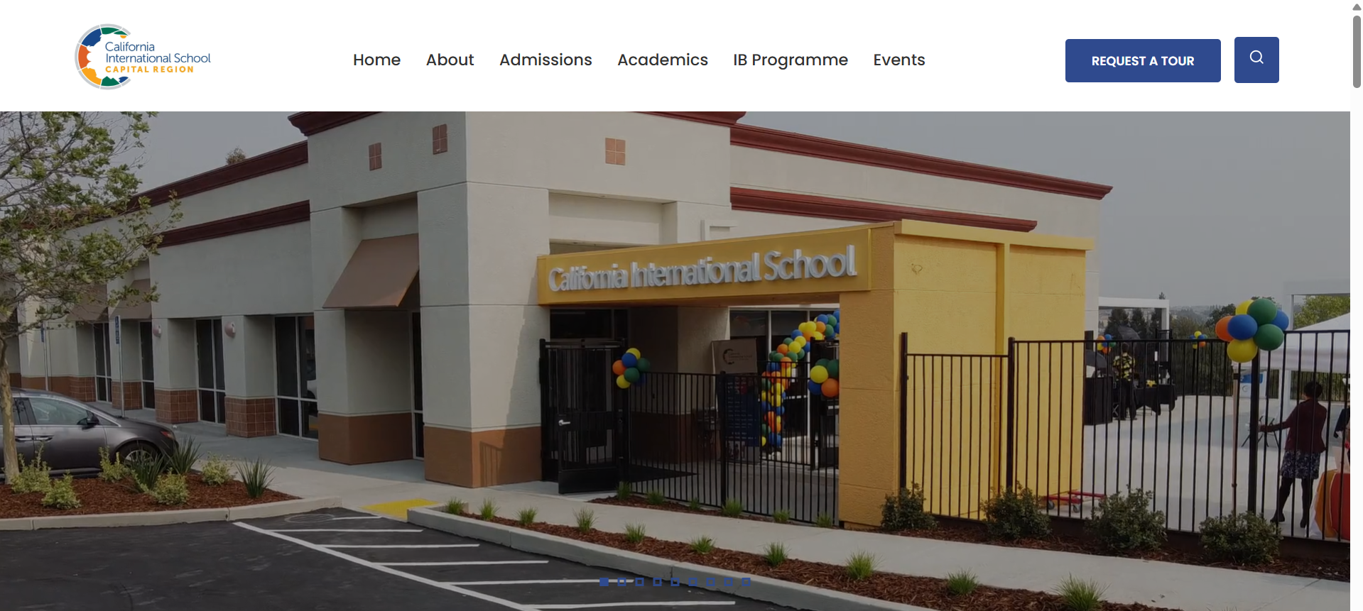 California International School desktop preview