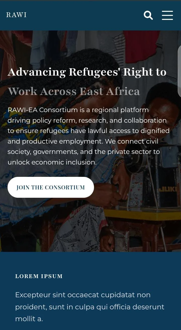 RAWI-EA Consortium mobile preview