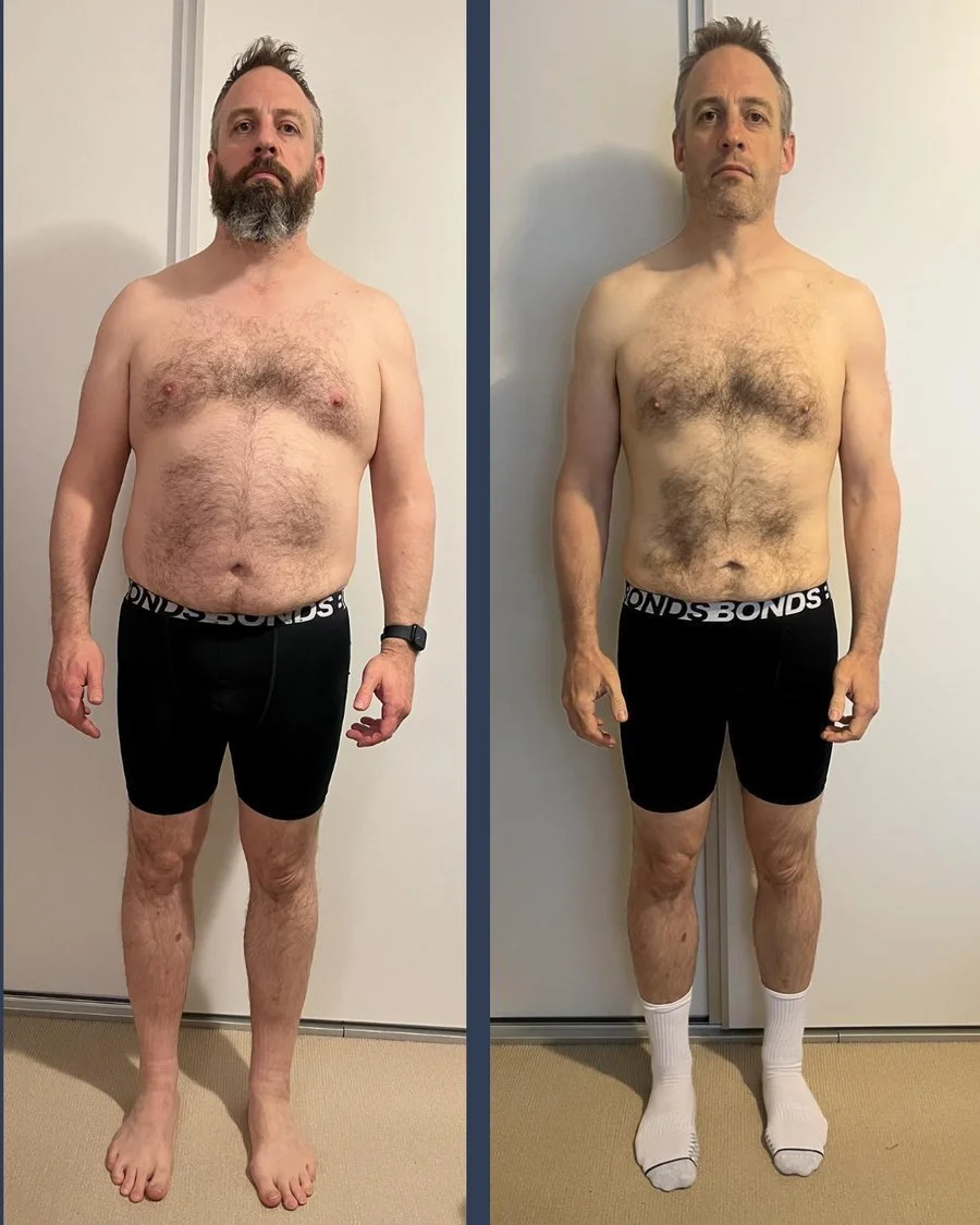 Nick B. before and after transformation