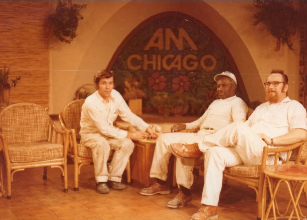 Bob on AM Chicago set