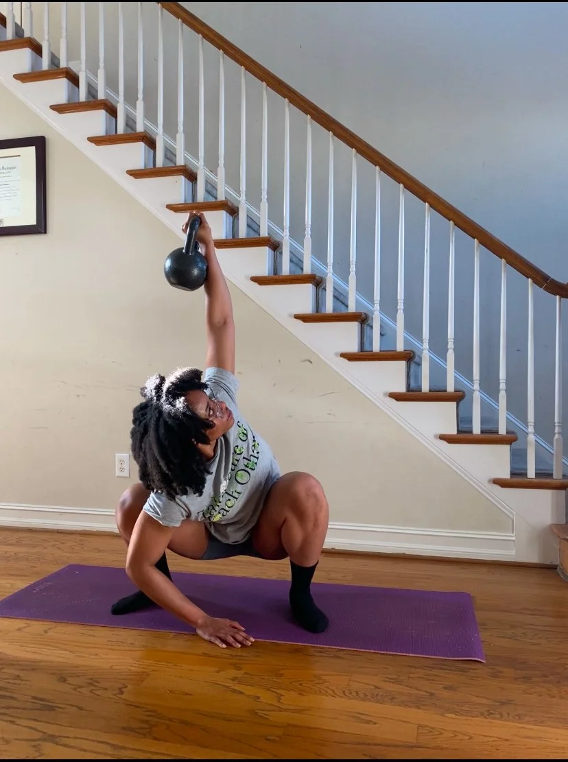 Kettlebell pose