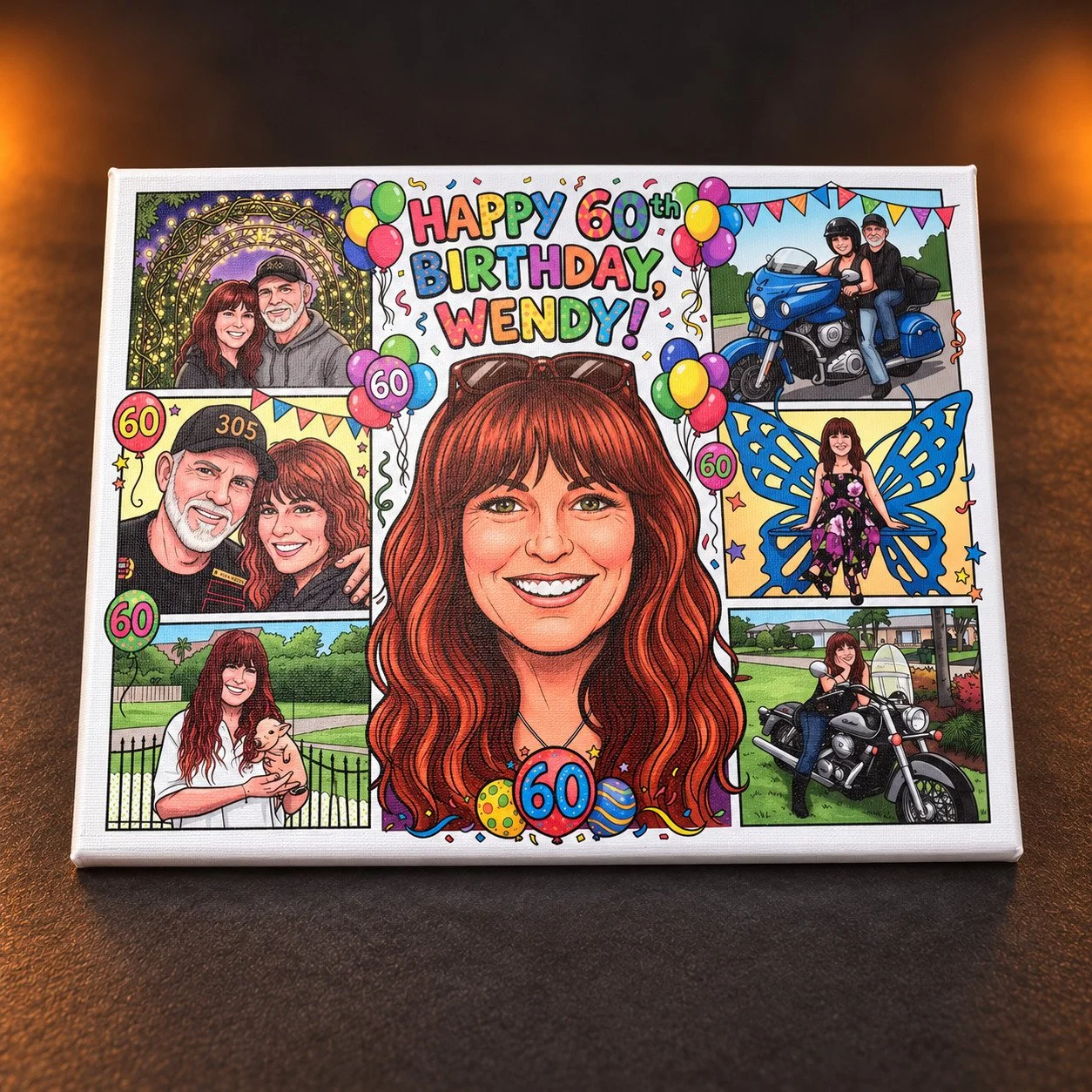 Personalized birthday canvas