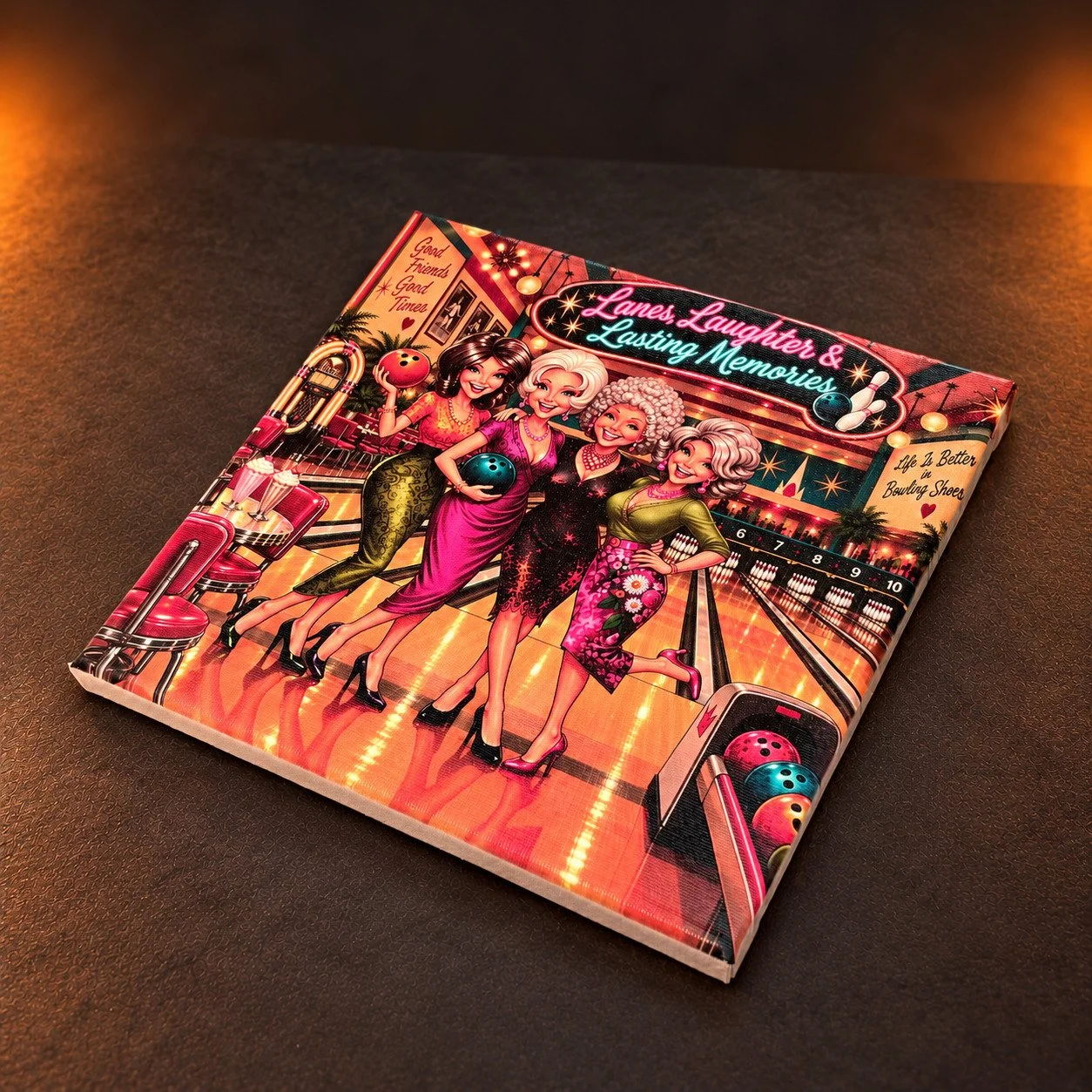 Bowling canvas print