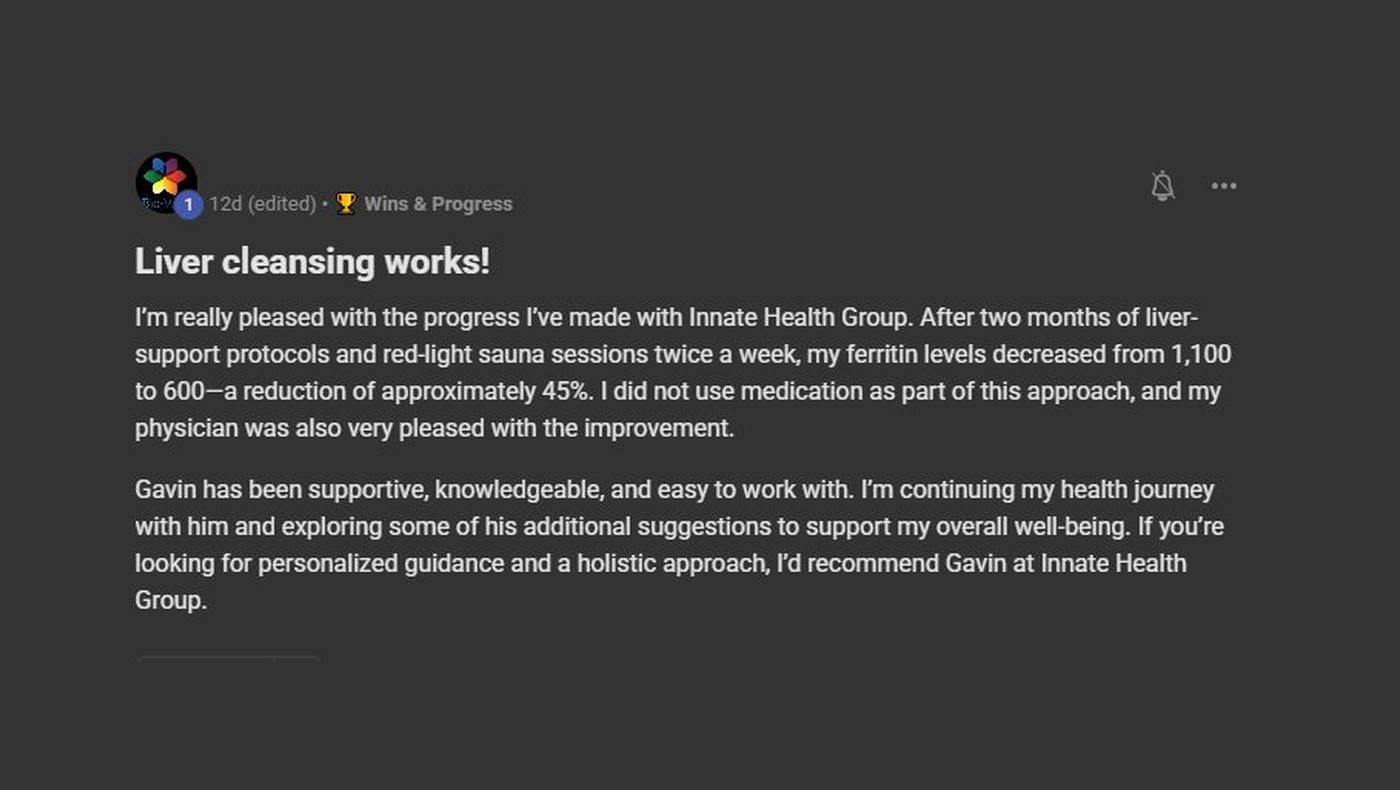 Client review: Liver cleansing works!