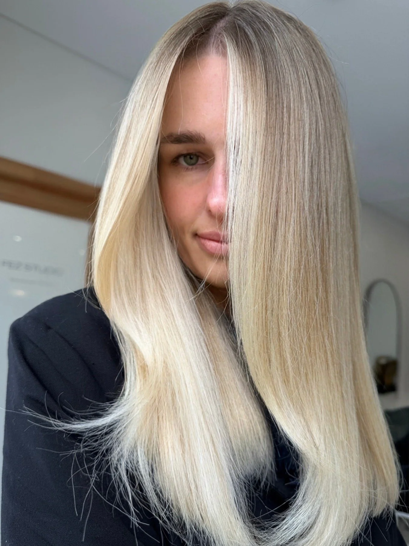 Cool blonde hair created at Studio REMMI