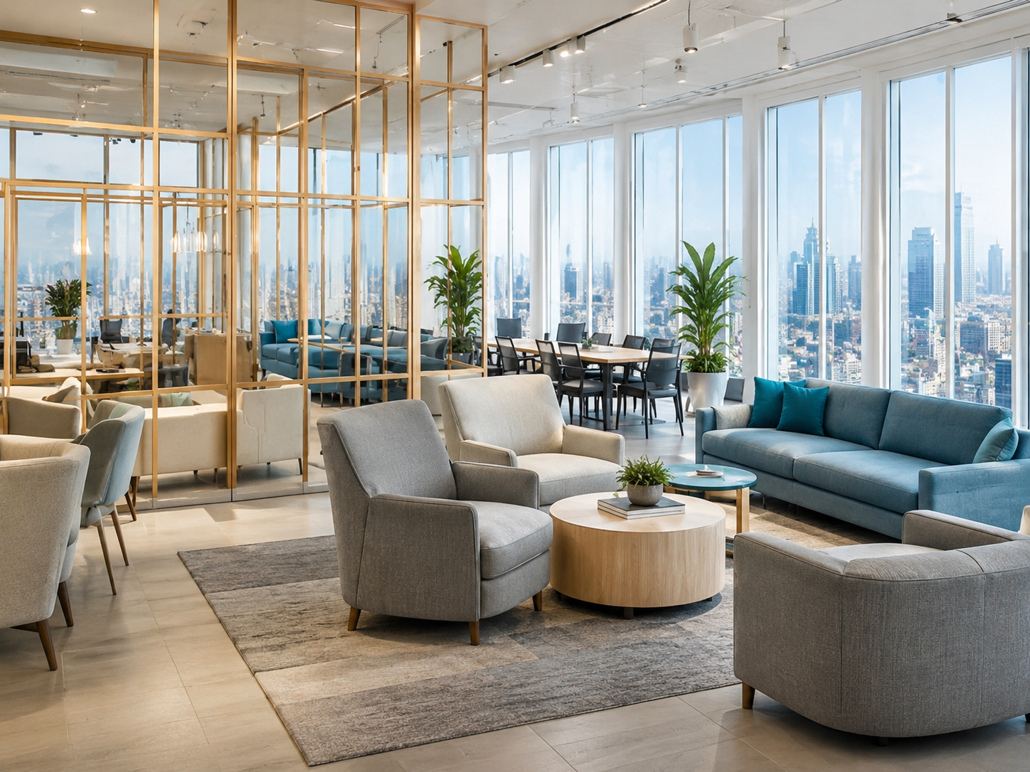 Modern office lounge