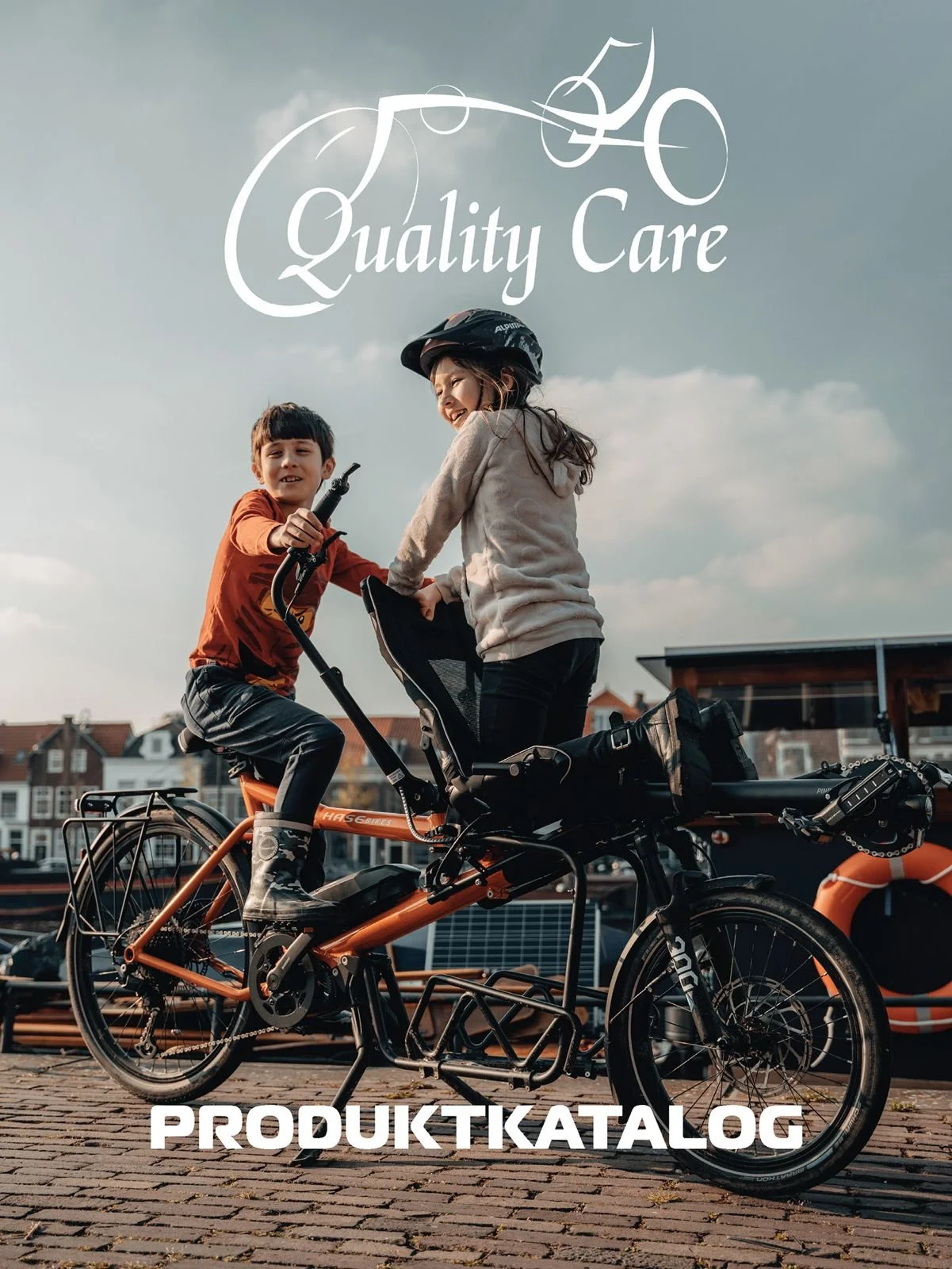 Forsiden av produktkatalogen til Quality Care
