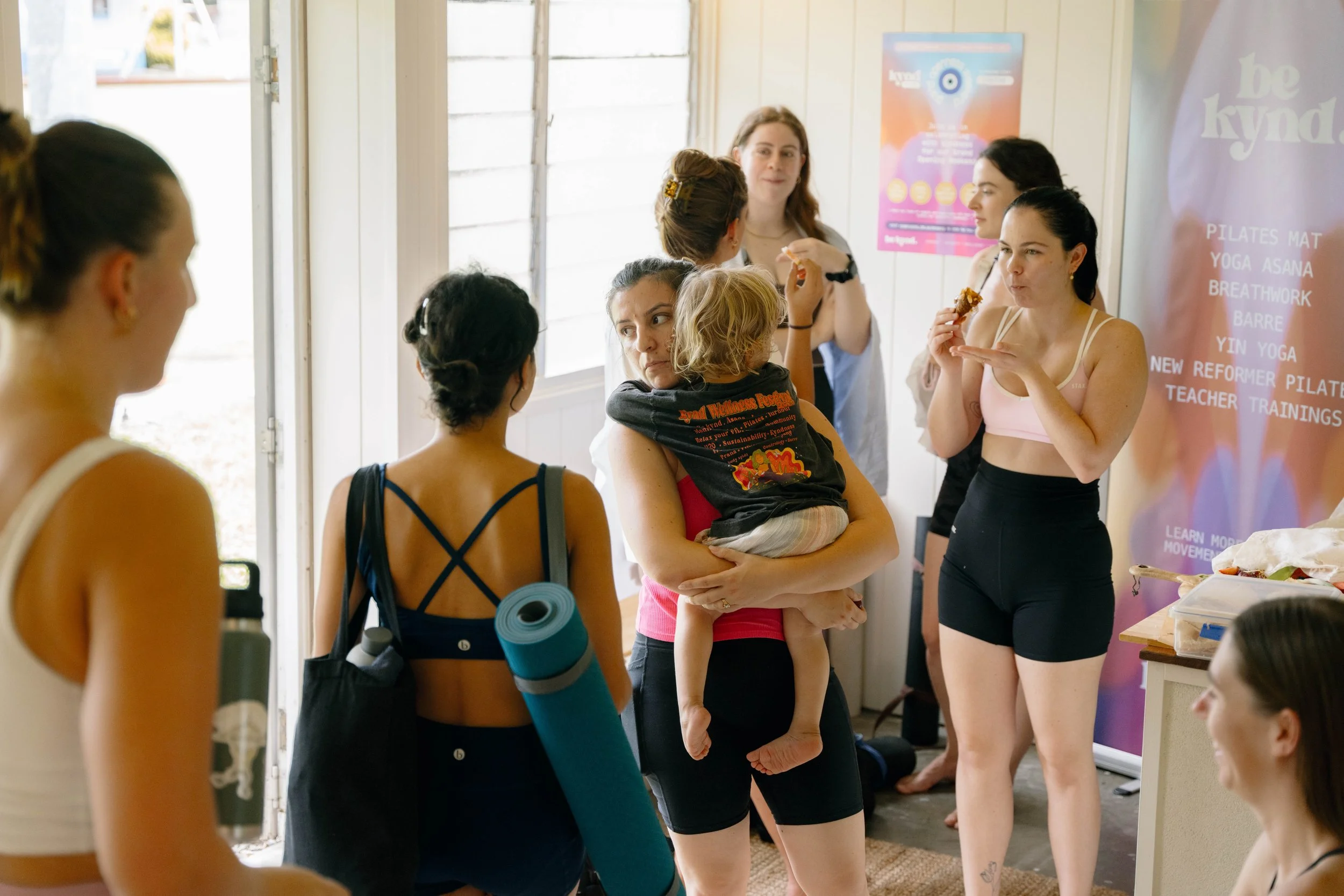 Mums and bubs class at Kynd