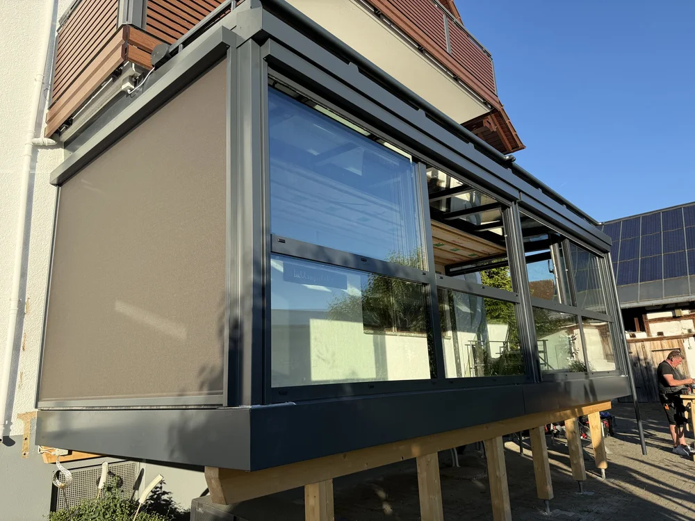 Warmwintergarten mit ZIP-Screens in Markdorf am Bodensee