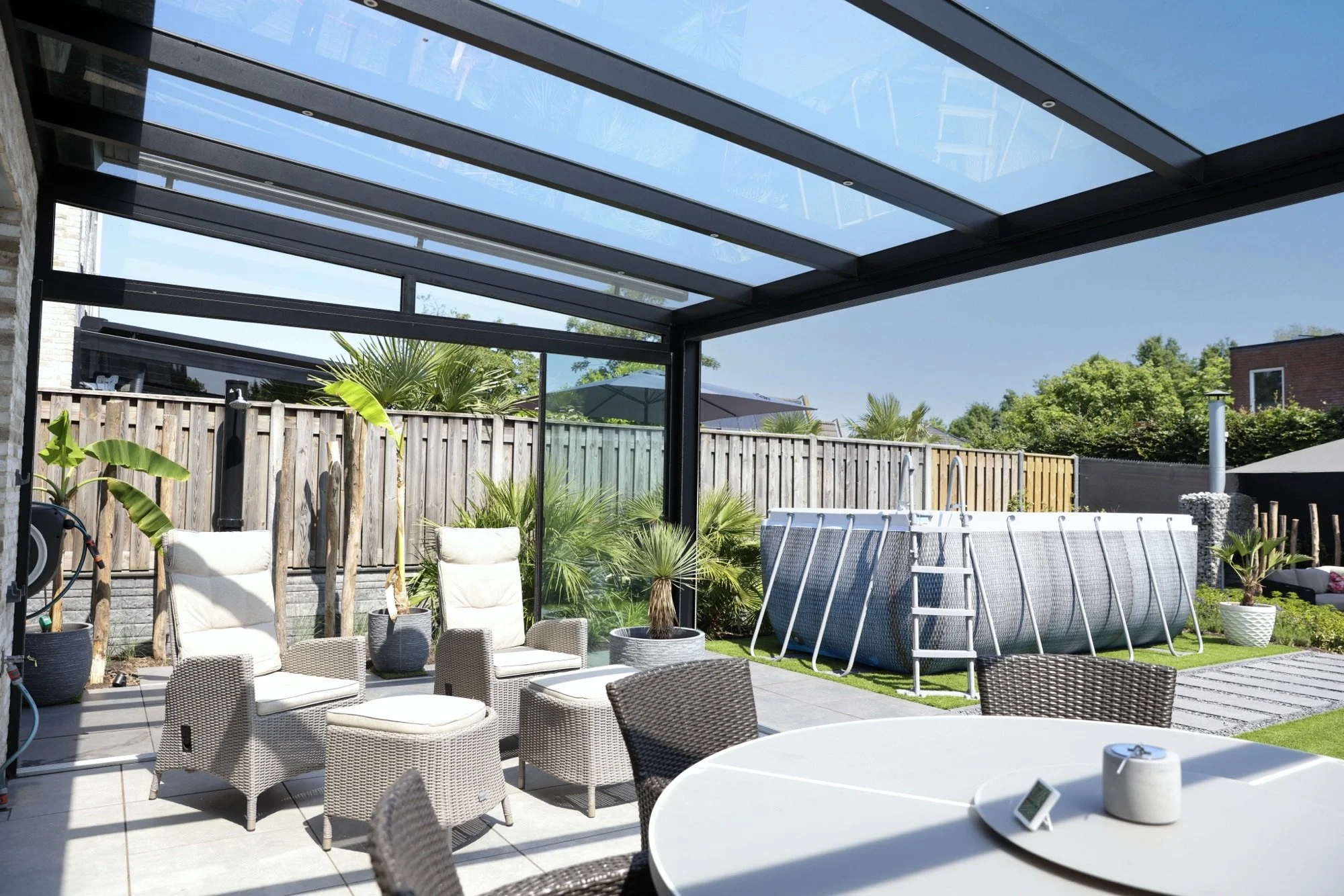 Pultdach Terrassenüberdachung aus Aluminium von KASTONIA