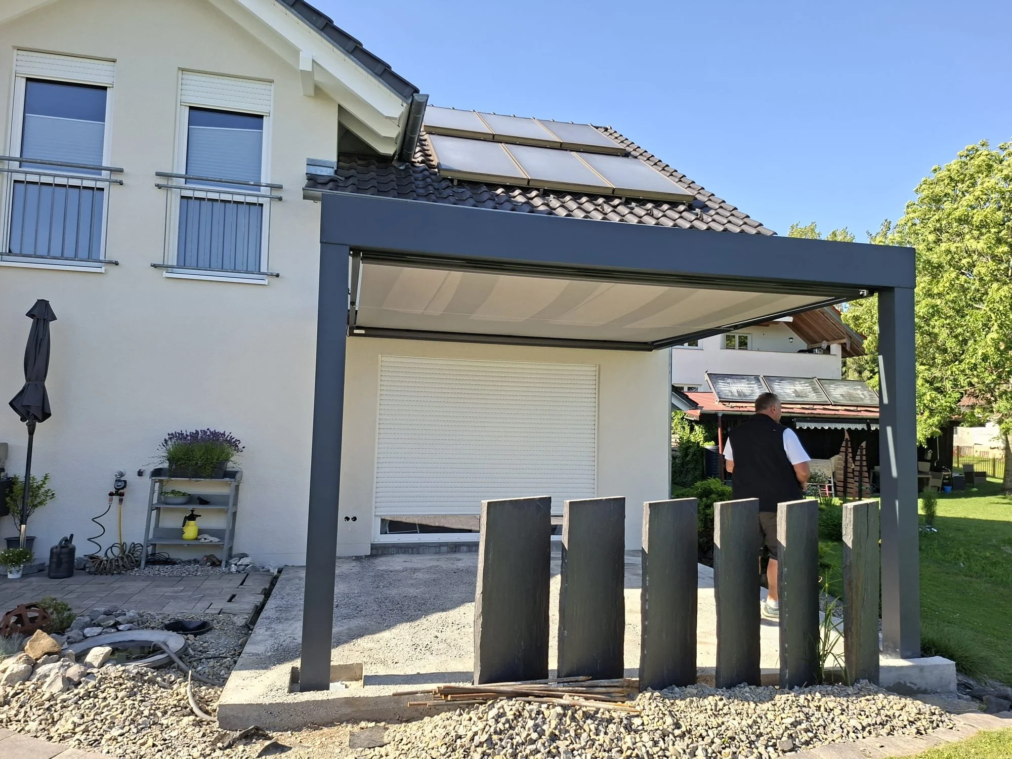 Große kubische Terrassenüberdachung von Kastonia