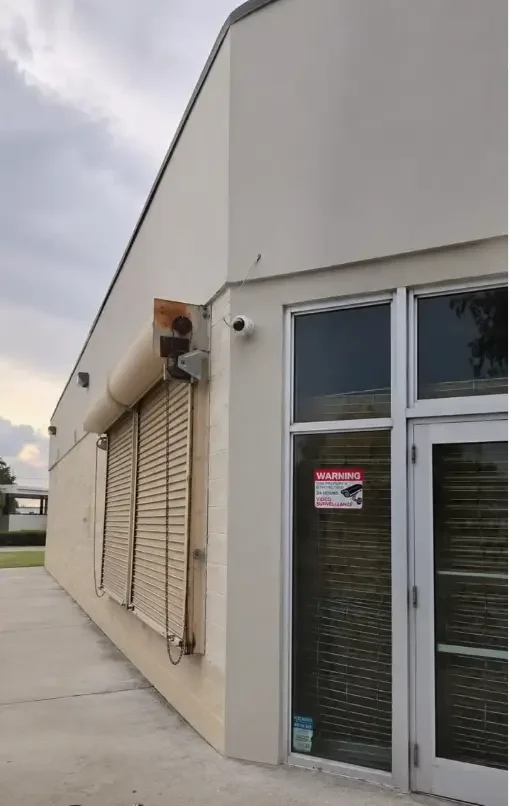 Freshly painted commercial building exterior in Miami