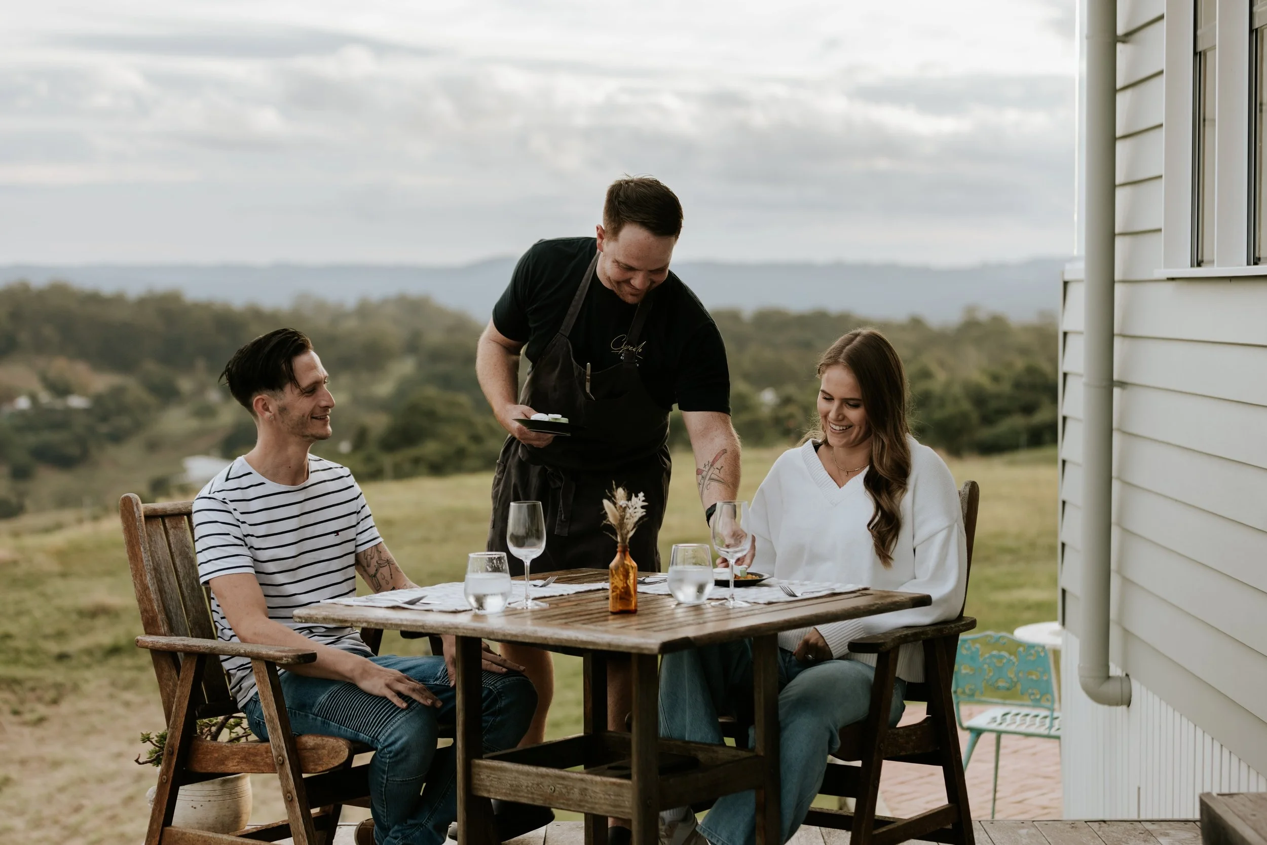 Romantic private chef dinner for two on the Sunshine Coast