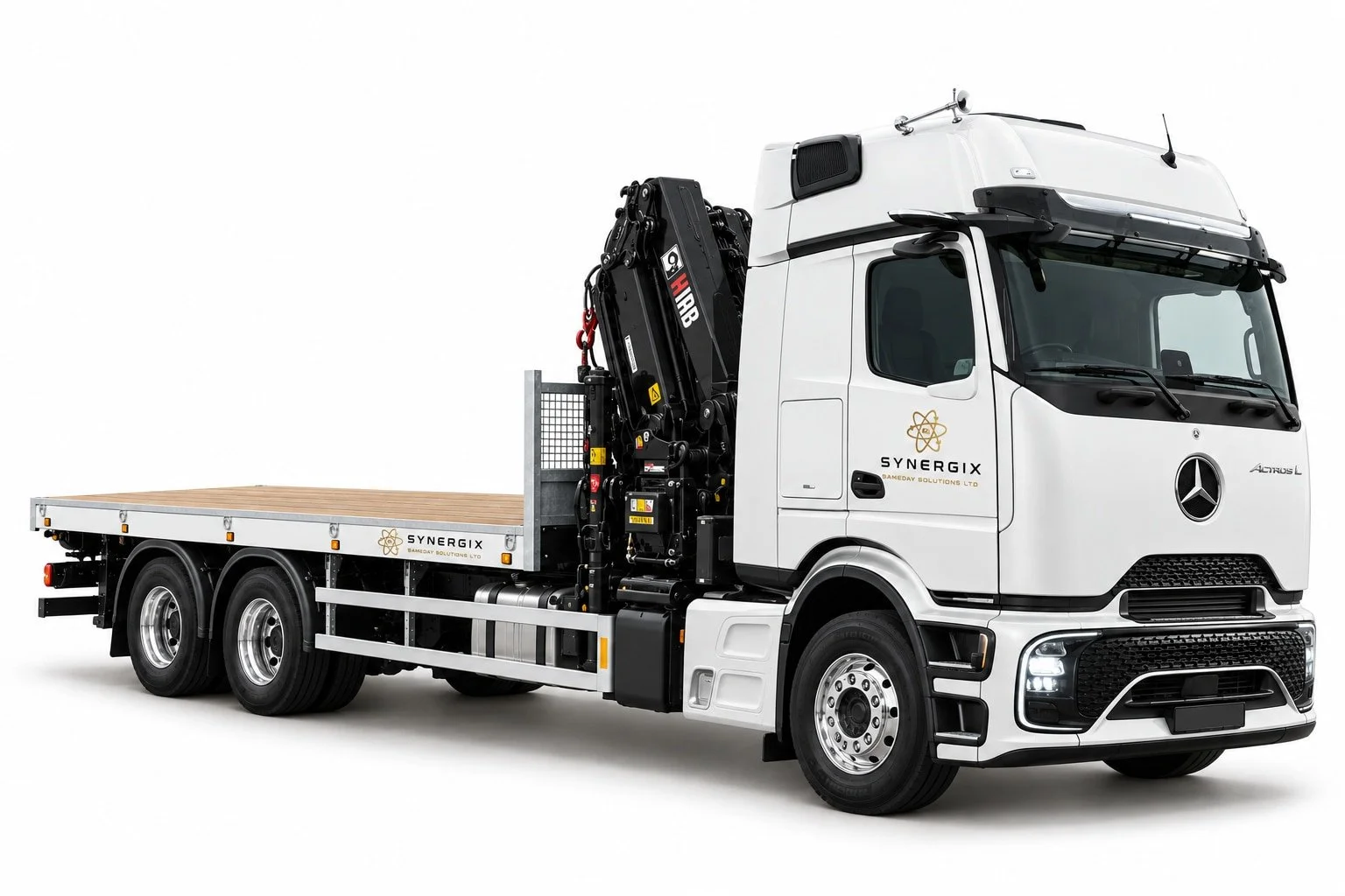 HIAB crane lorry vehicle-type illustration