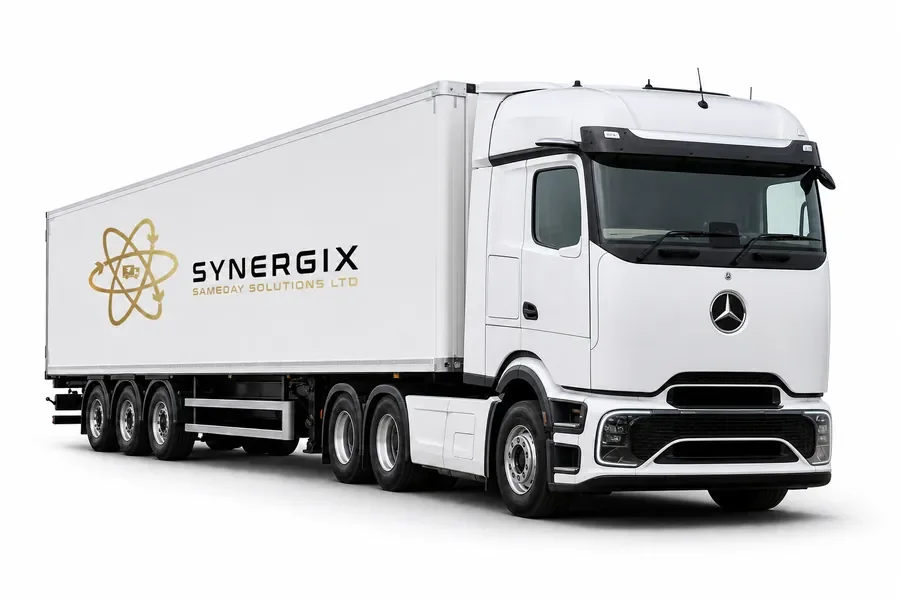 White Synergix articulated truck