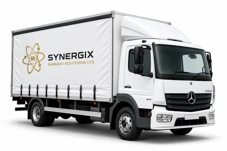 7.5t curtainsider body and equipment illustration