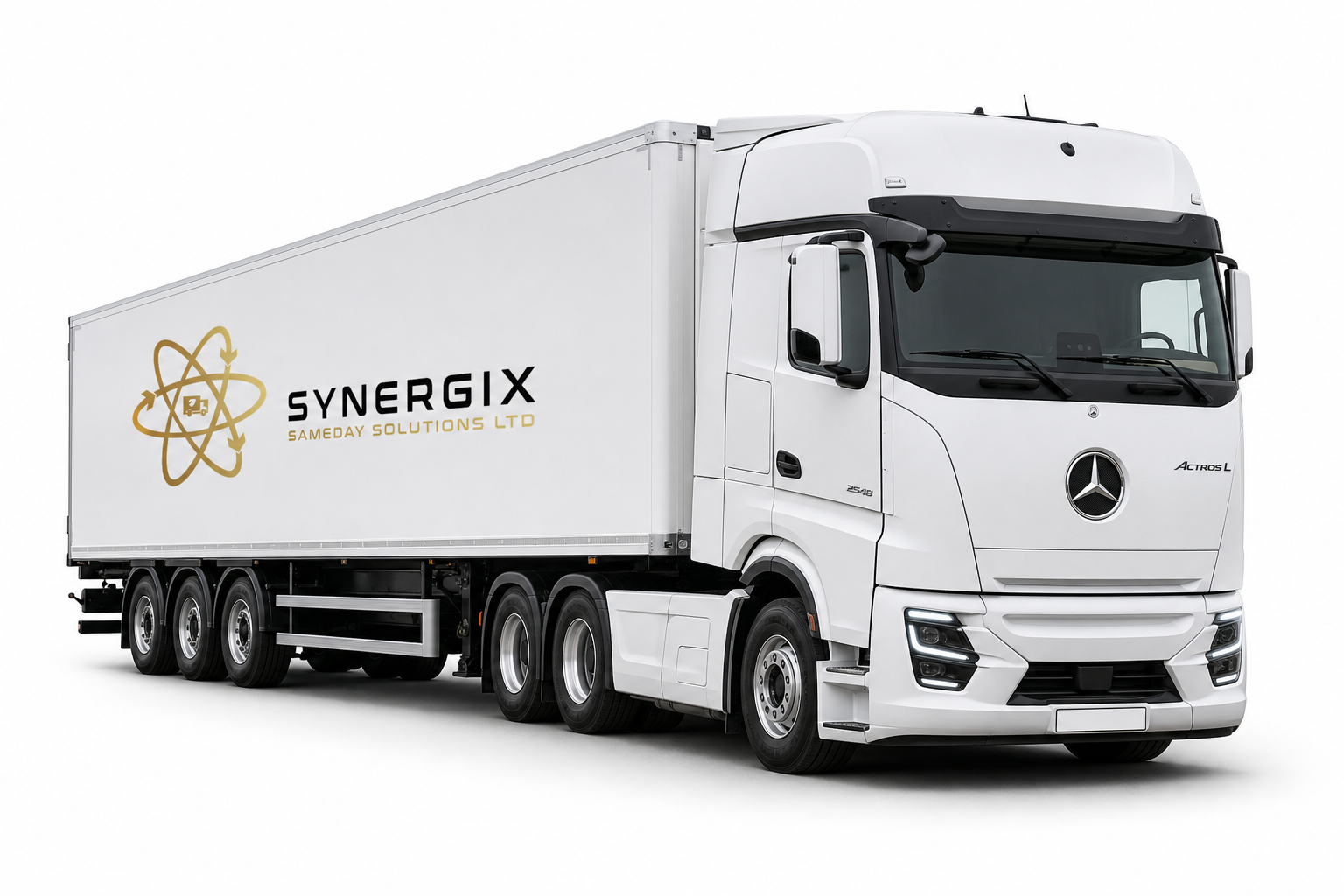 White Synergix articulated truck