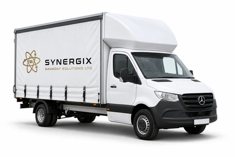 Luton curtainsider body and equipment illustration