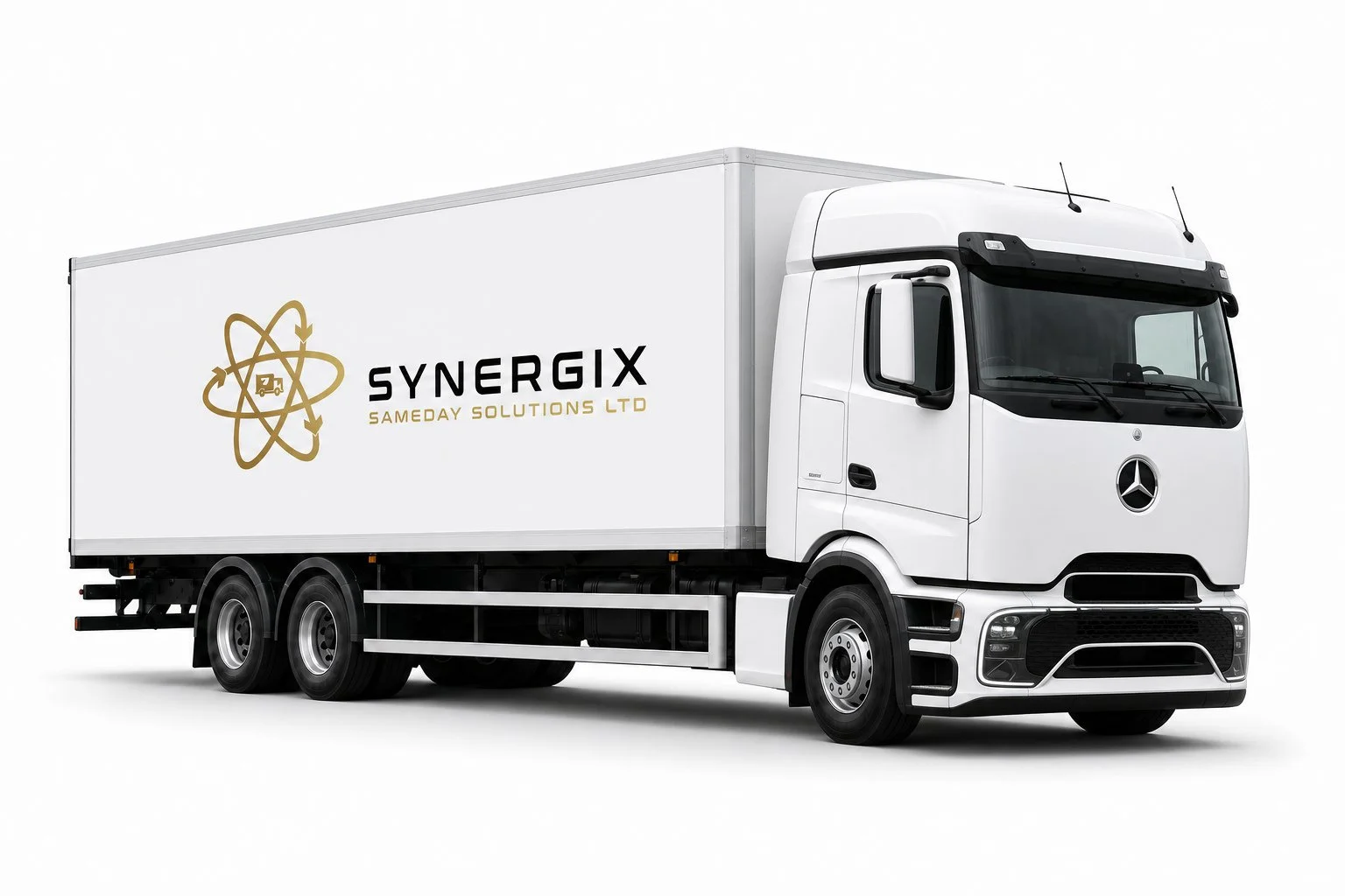 Illustrative Synergix three-axle 26-tonne rigid box truck