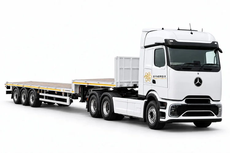 Step-frame trailer catalogue illustration