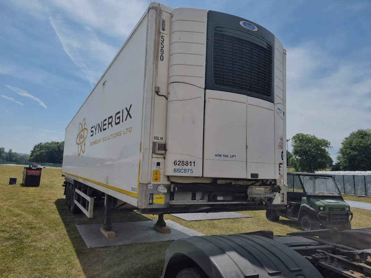 Genuine Synergix refrigerated trailer positioned at a festival