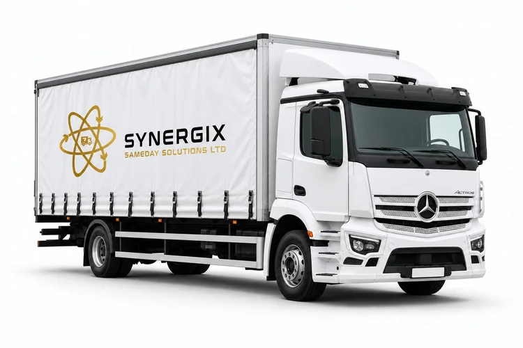 18t curtainsider body and equipment illustration
