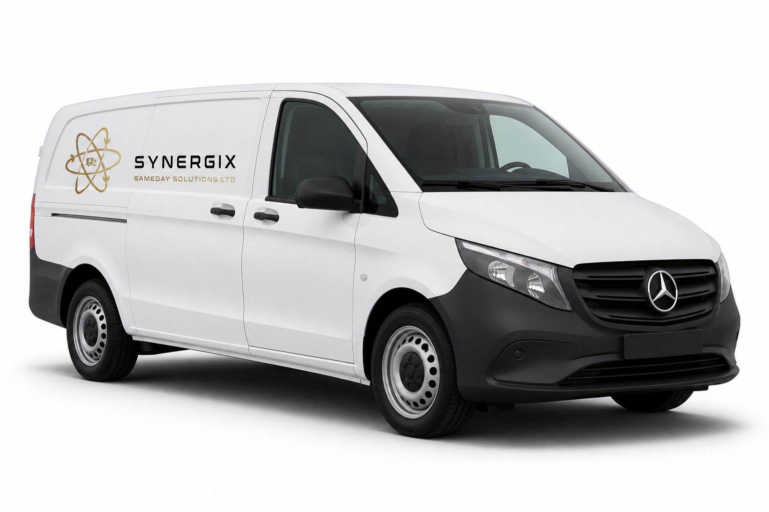 White Synergix SWB van