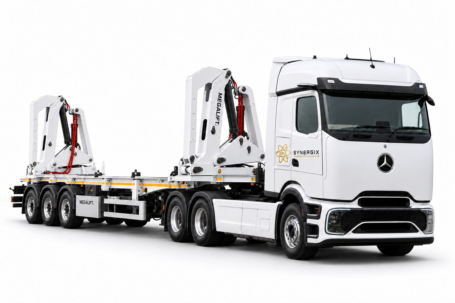 Megalift / container side-loader vehicle-type illustration