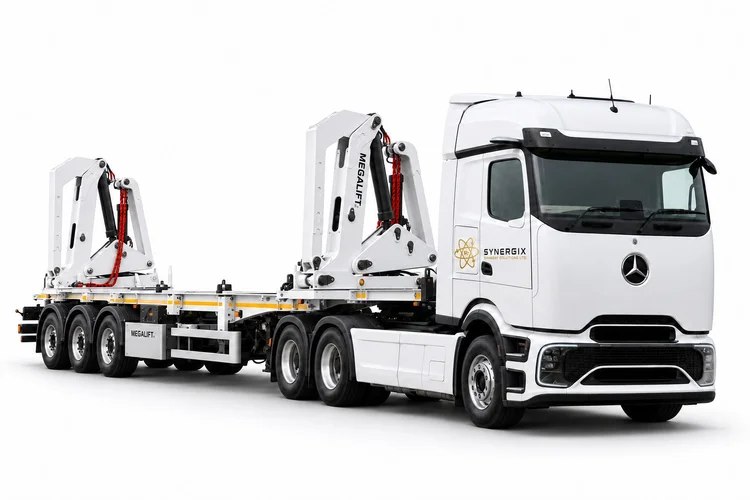 Megalift / side-loader catalogue illustration