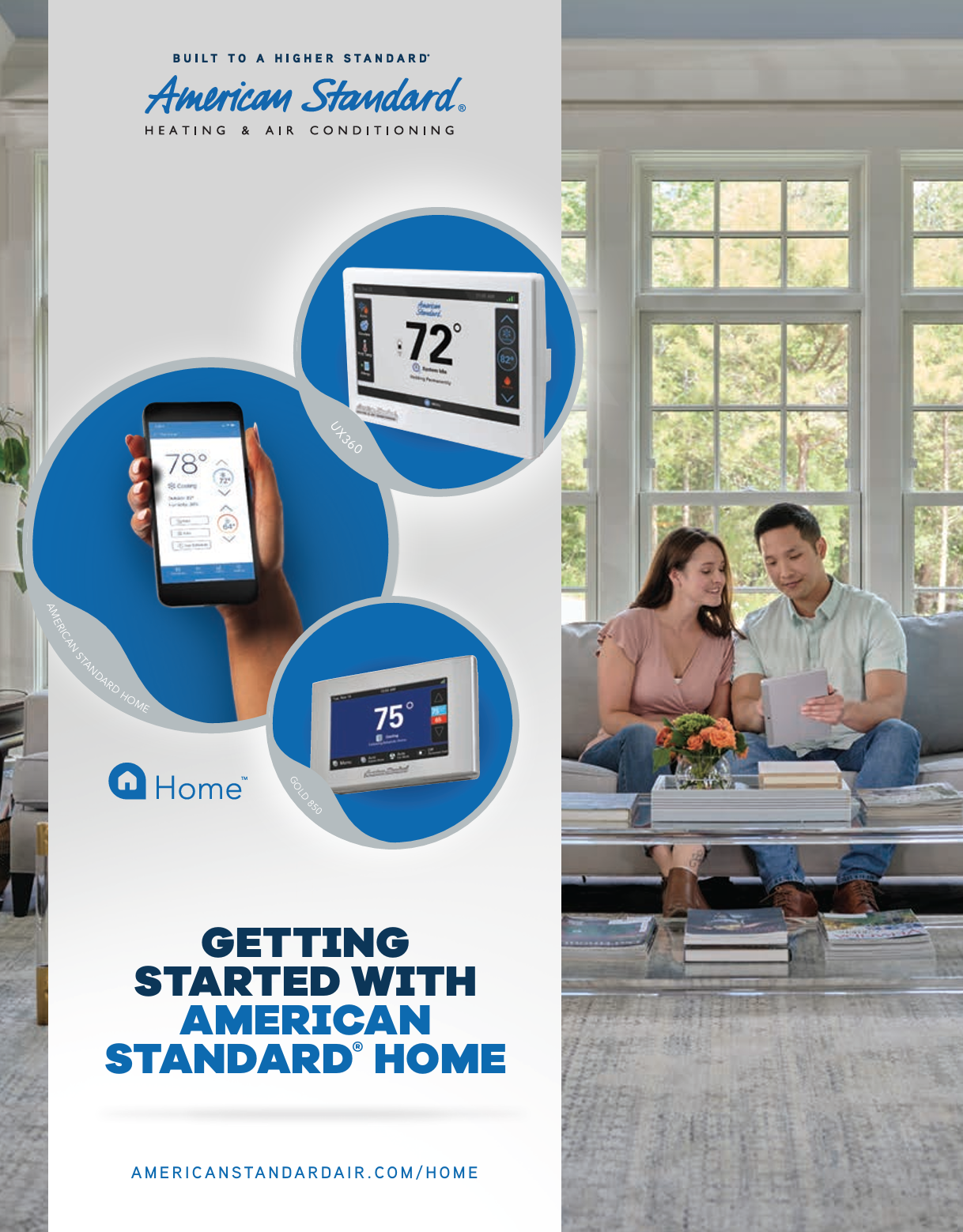 American Standard Home smart thermostats (UX360, Platinum 1050)