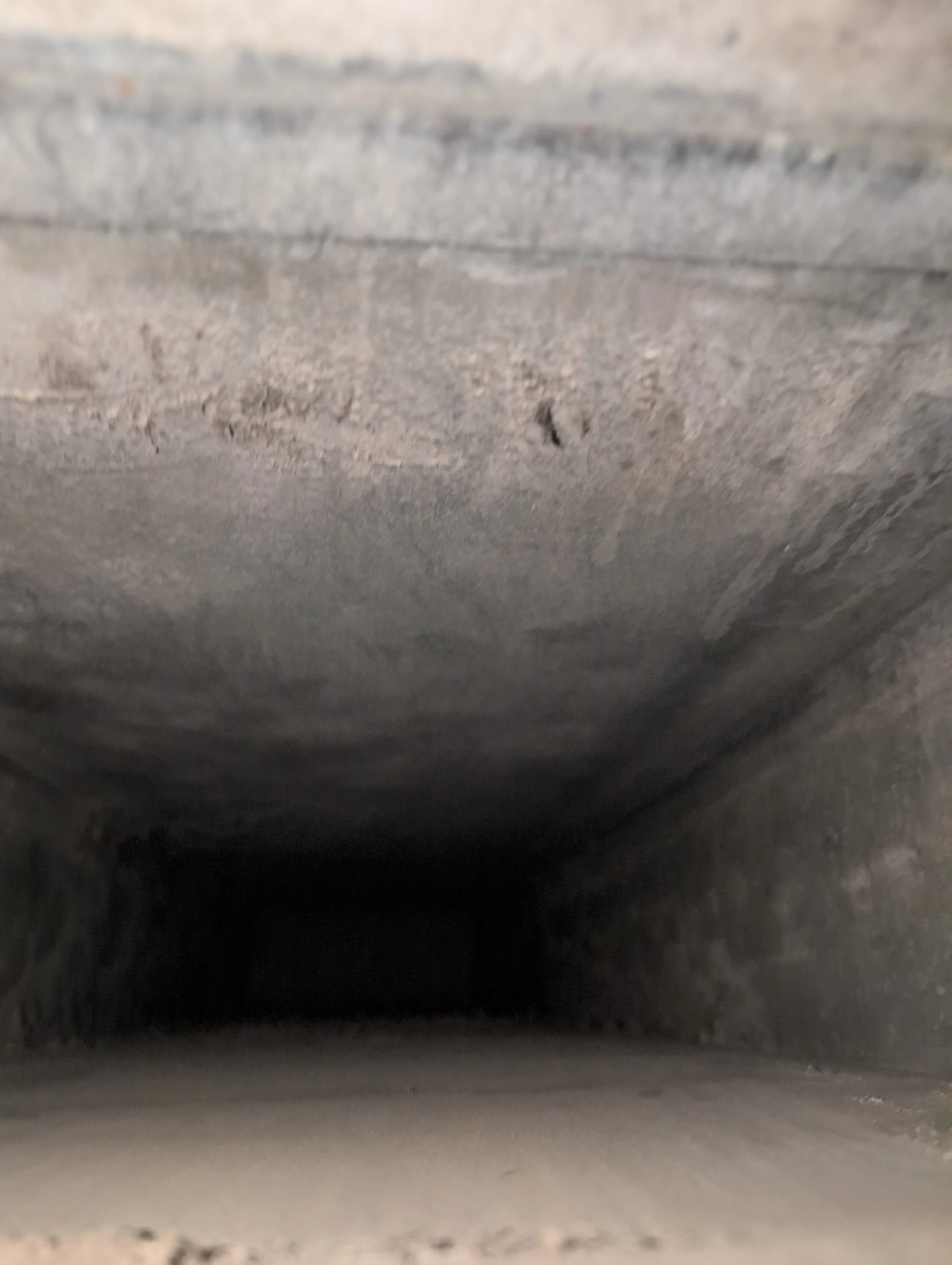 After duct cleaning photo – residential duct interior cleared of dust