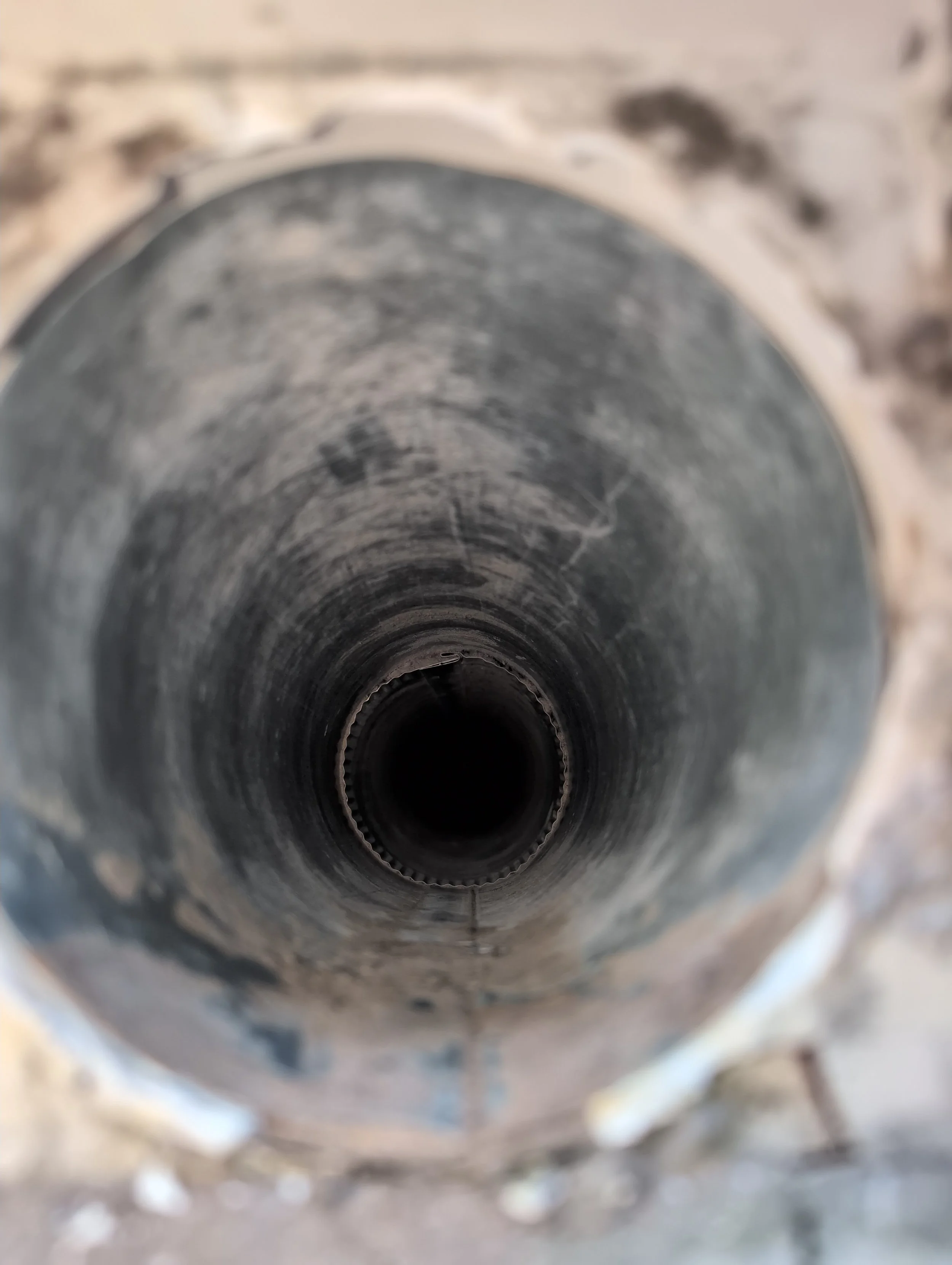 Clean vent pipe