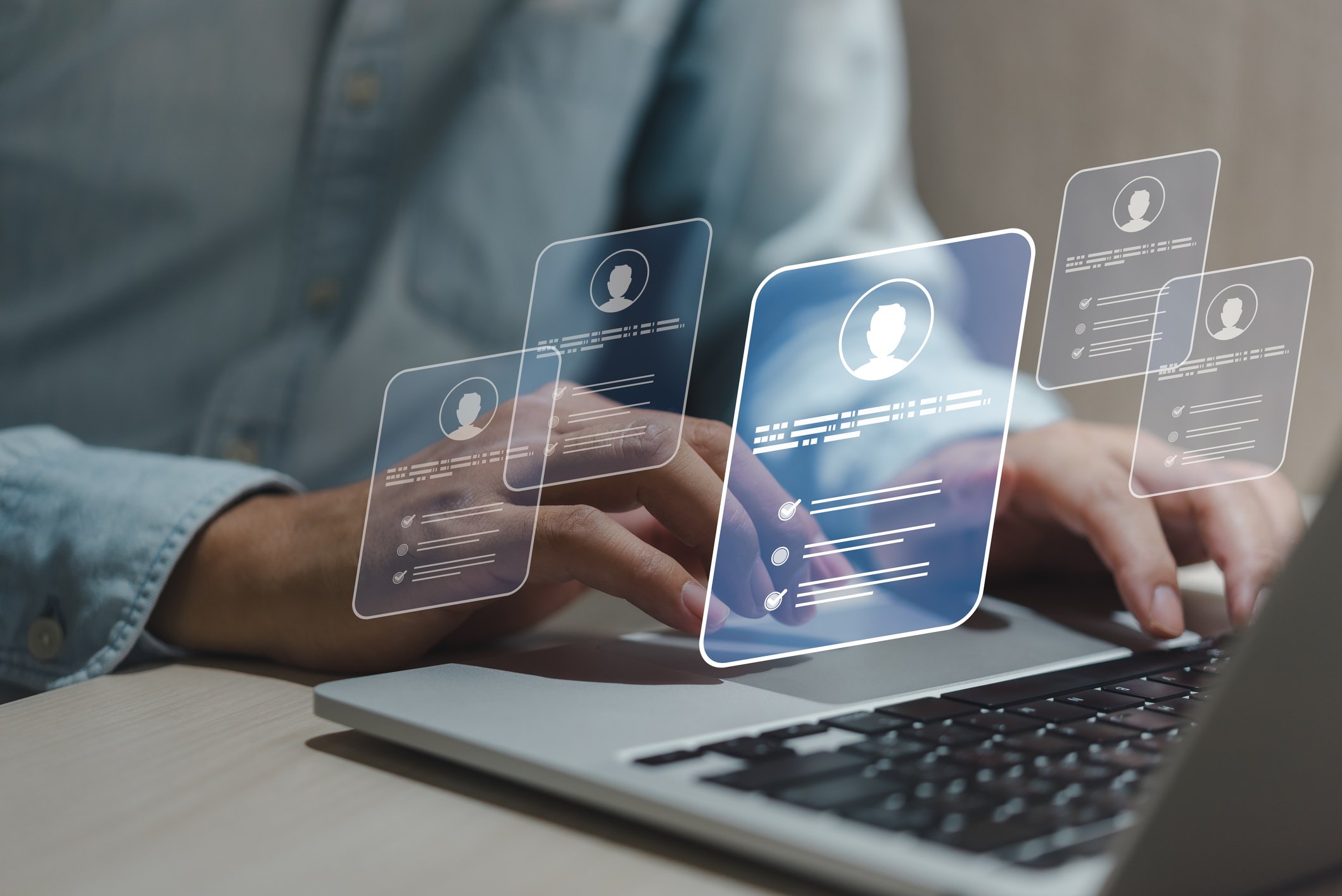 Virtual hiring dashboard preview