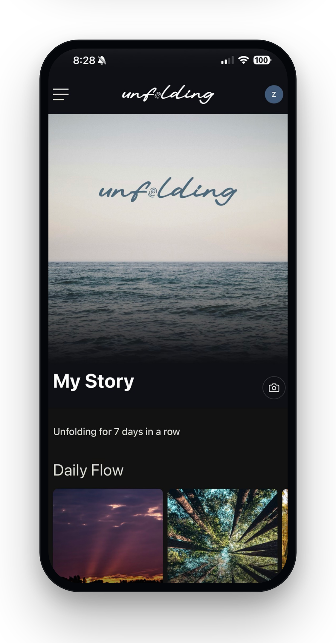 My Story in Unfolding, where your reflections gather over time