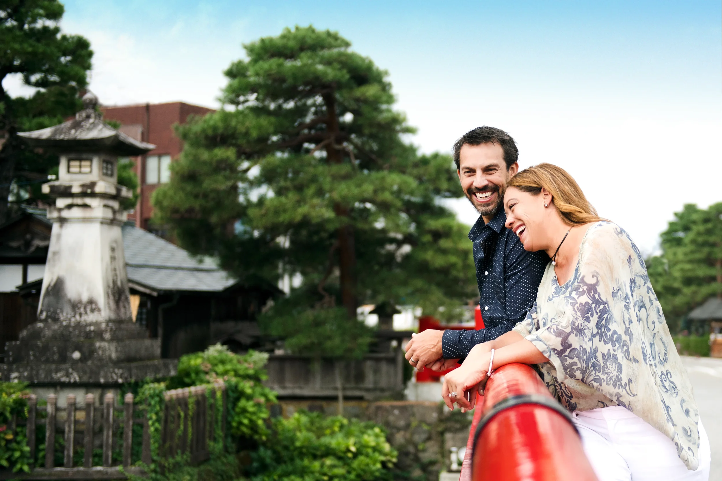 Travelers visiting Kamakura in Japan