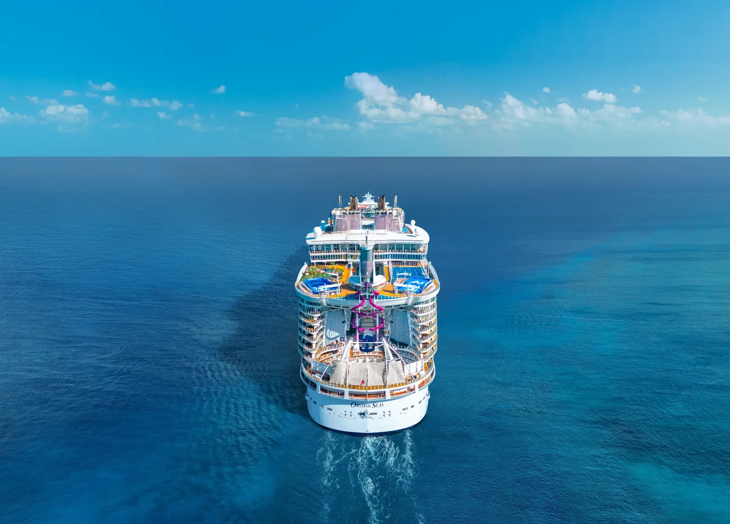 Royal Caribbean cruise ship sailing at sea